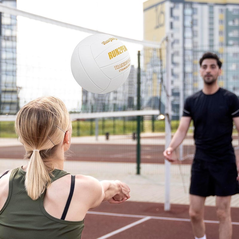 RUN2PEAK Heavy Weight Volleyball Ball Official Size 5 Setter Training Volleyballs PU Practice Volley Balls for Indoor Rebounder Equipment Setters Weighted Volleyball Setting Trainer - Image 5